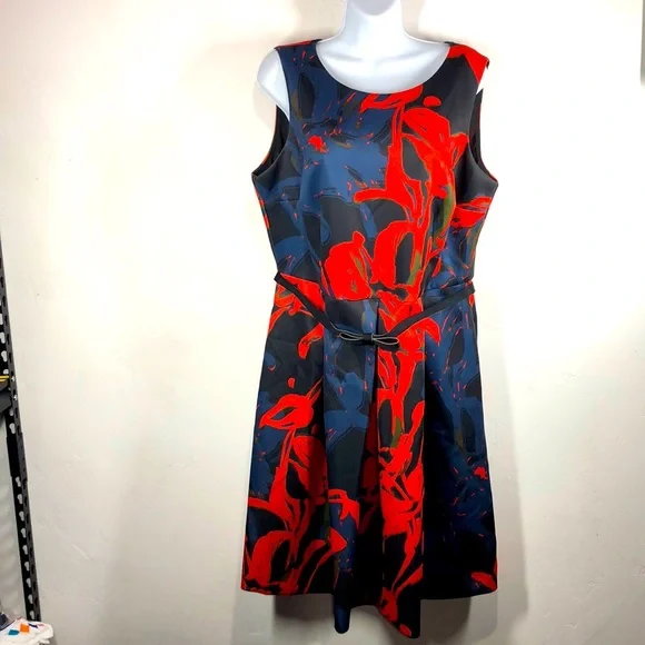 dressbarn red dress West Cotton Wrap Mini Dress